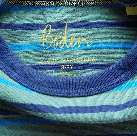 Mini Boden stripey tee 8-9 years - Picture 4 of 14